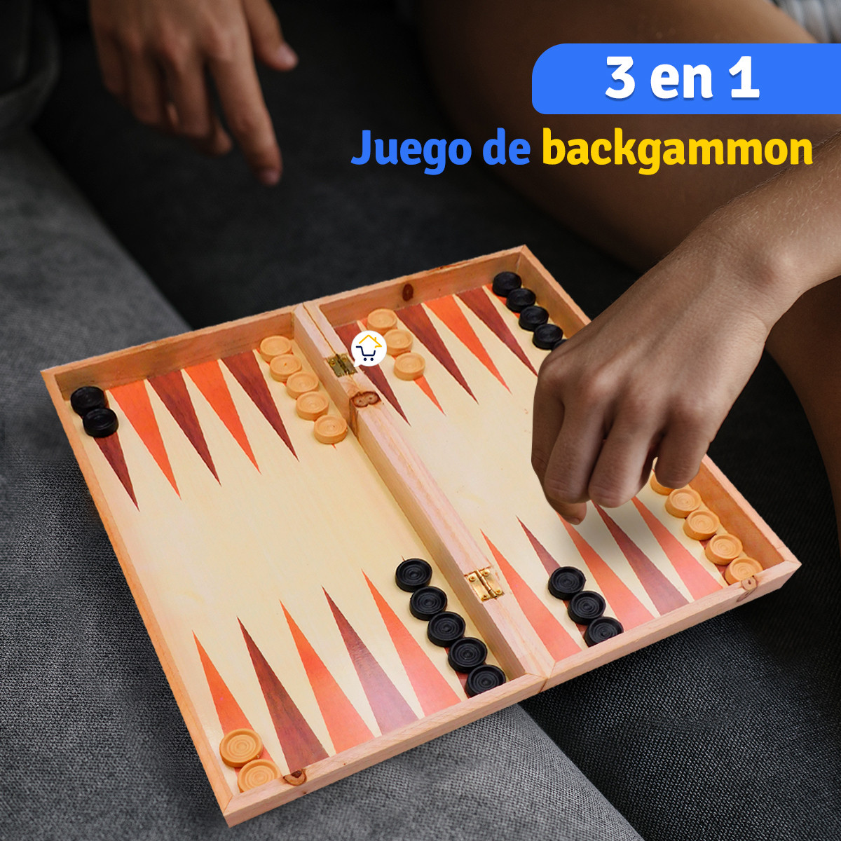Miniatura 4 de Ajedrez Juego De Mesa 3 En 1 J006